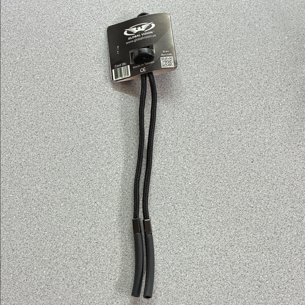 Global Vision Black Eyewear Safety Cord For Glasses